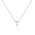 Initial T diamond necklace